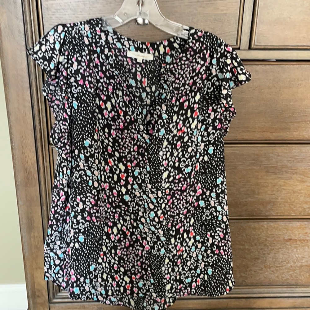 Andre black and floral shirt size medium